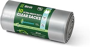 Ultra Heavy Duty Clear XL 120L Refuse Sacks